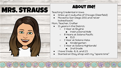 About Mrs Strauss